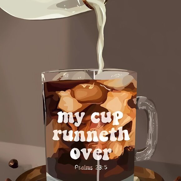 Faith Wall Art • Iced Coffee Aesthetic • Trendy Poster | "Blessed & Iced" - Picture 5 of 5